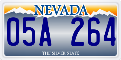 NV license plate 05A264