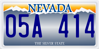 NV license plate 05A414