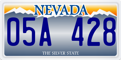 NV license plate 05A428