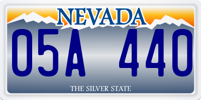 NV license plate 05A440