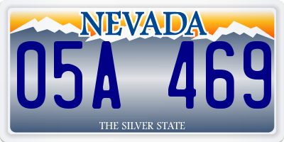 NV license plate 05A469