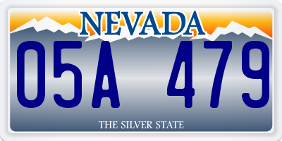 NV license plate 05A479