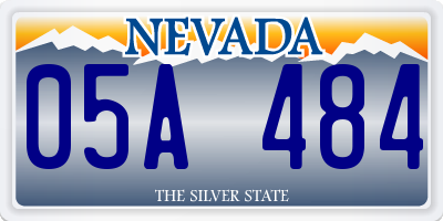 NV license plate 05A484