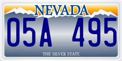 NV license plate 05A495