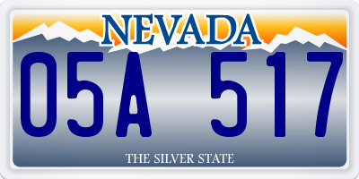 NV license plate 05A517