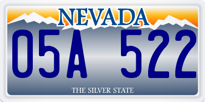 NV license plate 05A522