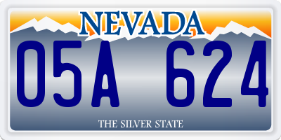 NV license plate 05A624