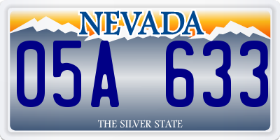 NV license plate 05A633