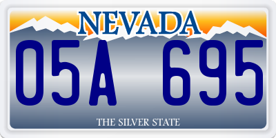 NV license plate 05A695