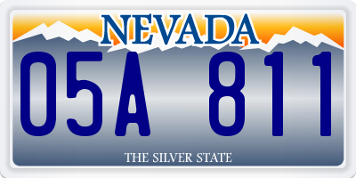 NV license plate 05A811