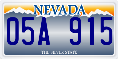 NV license plate 05A915