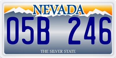 NV license plate 05B246