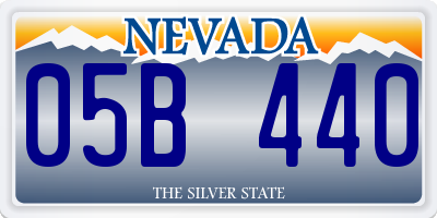 NV license plate 05B440