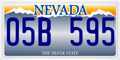 NV license plate 05B595