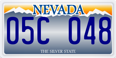 NV license plate 05C048