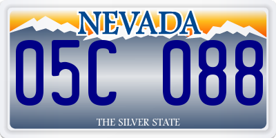NV license plate 05C088
