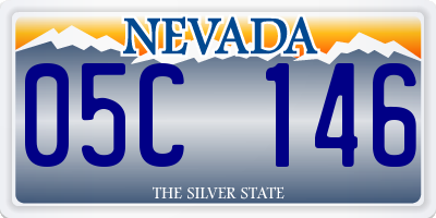 NV license plate 05C146