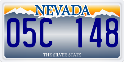 NV license plate 05C148