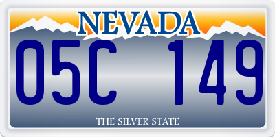 NV license plate 05C149