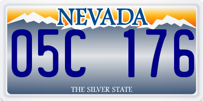 NV license plate 05C176