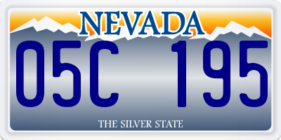 NV license plate 05C195
