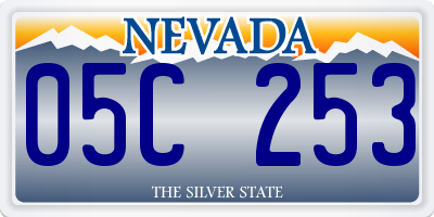 NV license plate 05C253