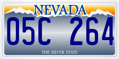 NV license plate 05C264