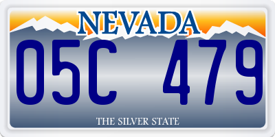 NV license plate 05C479