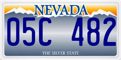 NV license plate 05C482