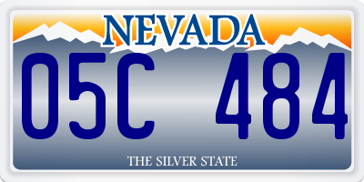 NV license plate 05C484