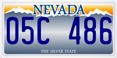 NV license plate 05C486