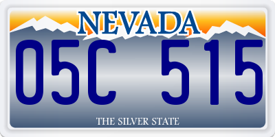 NV license plate 05C515