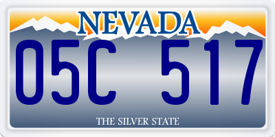 NV license plate 05C517