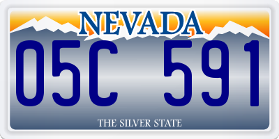 NV license plate 05C591