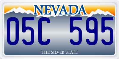 NV license plate 05C595