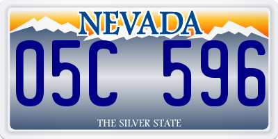 NV license plate 05C596