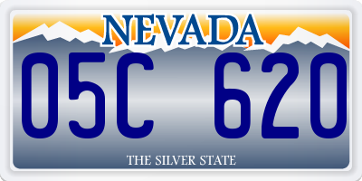 NV license plate 05C620