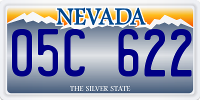 NV license plate 05C622