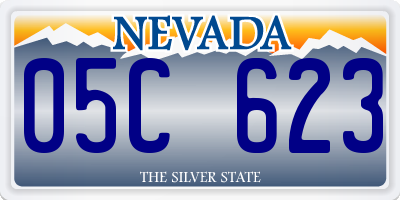 NV license plate 05C623