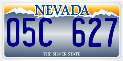 NV license plate 05C627