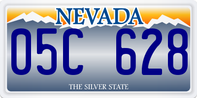 NV license plate 05C628