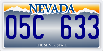 NV license plate 05C633