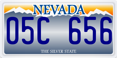 NV license plate 05C656