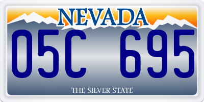 NV license plate 05C695