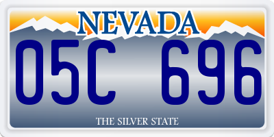 NV license plate 05C696