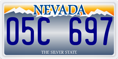 NV license plate 05C697