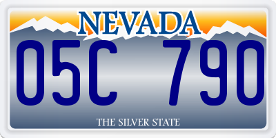 NV license plate 05C790