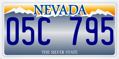 NV license plate 05C795