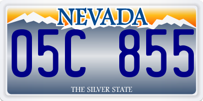 NV license plate 05C855