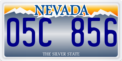 NV license plate 05C856